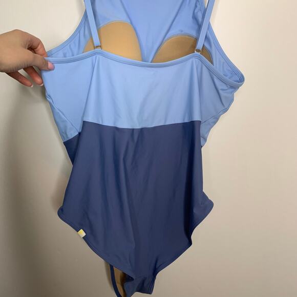 Summersalt The Wave Sky Blue Mountain One Piece Swim Womens 16 - Picture 6 of 15